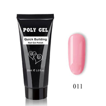 Load image into Gallery viewer, 14pcs/set Poly Gel Set LED Clear UV Gel Varnish Nail Polish Art Kit Quick Building Extending Nail Length Hard Gel Polygel Kit