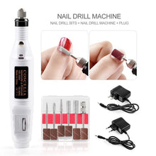 Load image into Gallery viewer, 1Set Professional Electric Nail Drill Machine Kit Manicure Machine Nail Art Pen Pedicure Nail File Nail Art Tools Kit