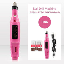 Load image into Gallery viewer, 1Set Professional Electric Nail Drill Machine Kit Manicure Machine Nail Art Pen Pedicure Nail File Nail Art Tools Kit