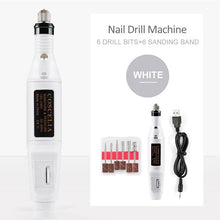 Load image into Gallery viewer, 1Set Professional Electric Nail Drill Machine Kit Manicure Machine Nail Art Pen Pedicure Nail File Nail Art Tools Kit