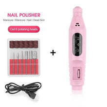 Load image into Gallery viewer, 1Set USB Charging Electric Nail Drill Machine Kit Remove Polish Nail Art Pen Pedicure Nail File Manicure Machine Nail Art Tools