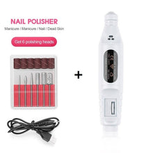 Load image into Gallery viewer, 1Set USB Charging Electric Nail Drill Machine Kit Remove Polish Nail Art Pen Pedicure Nail File Manicure Machine Nail Art Tools