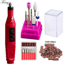 Load image into Gallery viewer, Manicure Machine Set for Mill Cutters Electric Nail Drill Bits Apparatus Ceramic Nail Pedicure Milling Cutter Nail Art Tools Kit