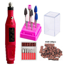 Load image into Gallery viewer, Manicure Machine Set for Mill Cutters Electric Nail Drill Bits Apparatus Ceramic Nail Pedicure Milling Cutter Nail Art Tools Kit