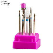 Load image into Gallery viewer, Manicure Machine Set for Mill Cutters Electric Nail Drill Bits Apparatus Ceramic Nail Pedicure Milling Cutter Nail Art Tools Kit