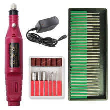 Load image into Gallery viewer, 1 Set Professional Electric Nail Drill Machine Pen for Manicure Pedicure Tips Polish Sanding Nail Drill Bits Nail Gel Mill Kit