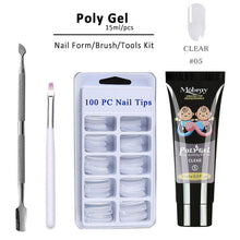 Load image into Gallery viewer, Poly Extension Nail Set With 6W UV LED USB Lamp Dryer Kit Tools Polygel Kit For Manicure Nail Art Sets Nail Polish Gel