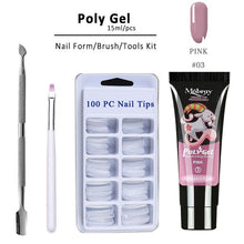 Load image into Gallery viewer, Poly Extension Nail Set With 6W UV LED USB Lamp Dryer Kit Tools Polygel Kit For Manicure Nail Art Sets Nail Polish Gel
