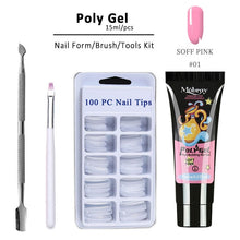 Load image into Gallery viewer, Poly Extension Nail Set With 6W UV LED USB Lamp Dryer Kit Tools Polygel Kit For Manicure Nail Art Sets Nail Polish Gel