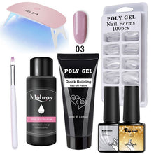 Load image into Gallery viewer, Poly Extension Nail Set With 6W UV LED USB Lamp Dryer Kit Tools Polygel Kit For Manicure Nail Art Sets Nail Polish Gel
