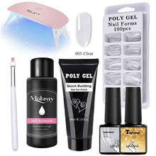 Load image into Gallery viewer, Poly Extension Nail Set With 6W UV LED USB Lamp Dryer Kit Tools Polygel Kit For Manicure Nail Art Sets Nail Polish Gel
