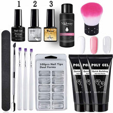 Load image into Gallery viewer, Poly Extension Nail Set With 6W UV LED USB Lamp Dryer Kit Tools Polygel Kit For Manicure Nail Art Sets Nail Polish Gel