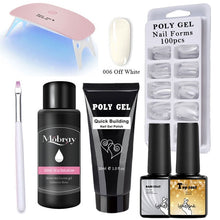 Load image into Gallery viewer, Poly Extension Nail Set With 6W UV LED USB Lamp Dryer Kit Tools Polygel Kit For Manicure Nail Art Sets Nail Polish Gel