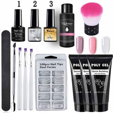 Load image into Gallery viewer, Poly Extension Nail Set With 6W UV LED USB Lamp Dryer Kit Tools Polygel Kit For Manicure Nail Art Sets Nail Polish Gel