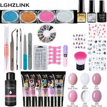 Load image into Gallery viewer, Poly Extension Nail Set With 6W UV LED USB Lamp Dryer Kit Tools Polygel Kit For Manicure Nail Art Sets Nail Polish Gel