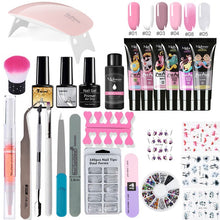 Load image into Gallery viewer, Poly Extension Nail Set With 6W UV LED USB Lamp Dryer Kit Tools Polygel Kit For Manicure Nail Art Sets Nail Polish Gel