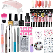Load image into Gallery viewer, Poly Extension Nail Set With 6W UV LED USB Lamp Dryer Kit Tools Polygel Kit For Manicure Nail Art Sets Nail Polish Gel