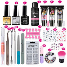 Load image into Gallery viewer, Poly Extension Nail Set With 6W UV LED USB Lamp Dryer Kit Tools Polygel Kit For Manicure Nail Art Sets Nail Polish Gel