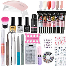 Load image into Gallery viewer, Poly Extension Nail Set With 6W UV LED USB Lamp Dryer Kit Tools Polygel Kit For Manicure Nail Art Sets Nail Polish Gel