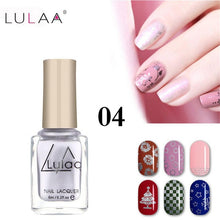 Load image into Gallery viewer, LULAA 6ml 12 Colors Nail Gel Oil Stamping Nail Polish DIY Stamping Nail Lacquer for Christmas Nail Art Painting Printing Varnish